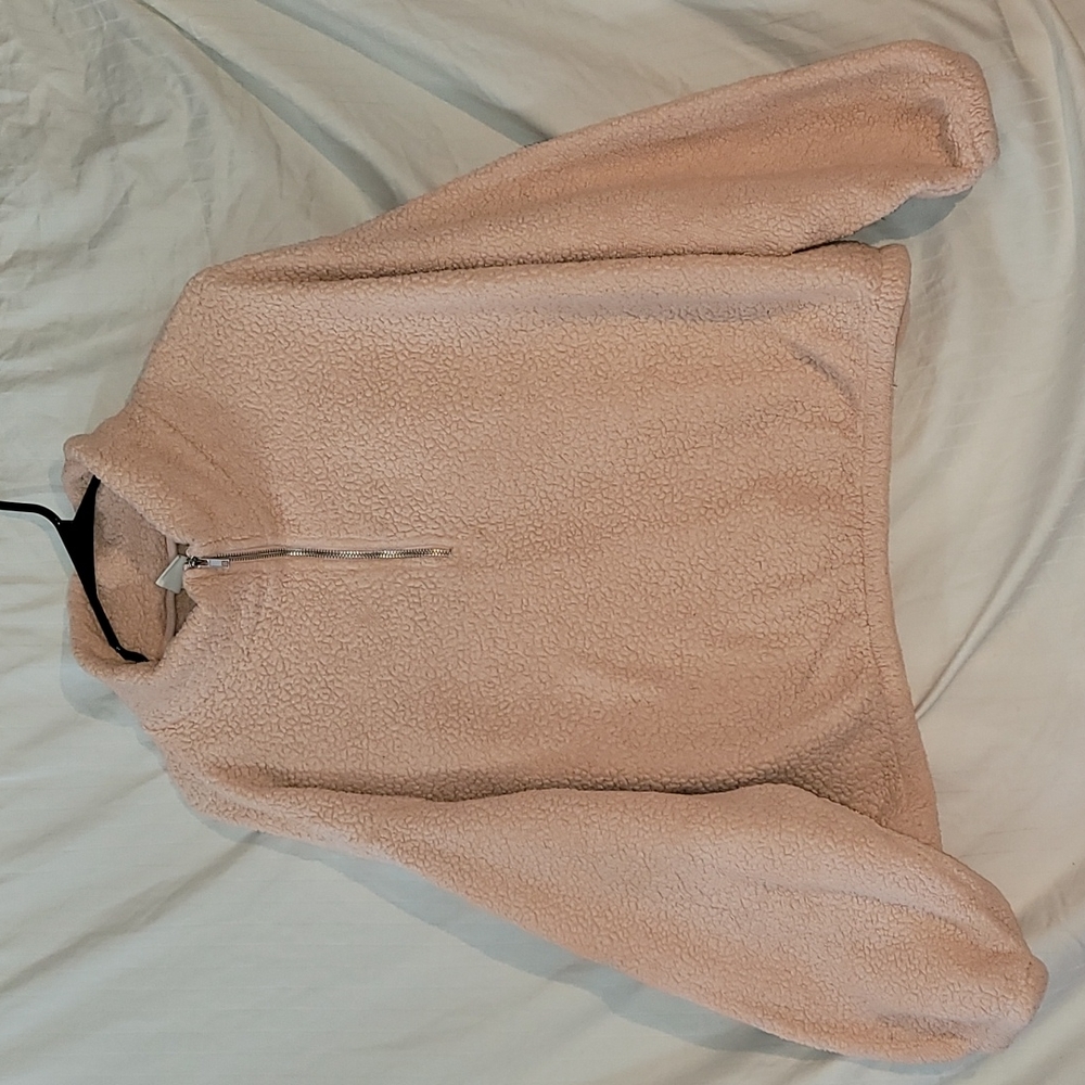 Pink Sherpa Sweater XL